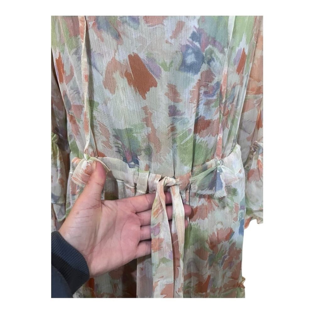 Misa LA Marcele Pastel Splash Chiffon Dress XS NWT Fairy Boho Easter Romantic - Picture 8 of 10